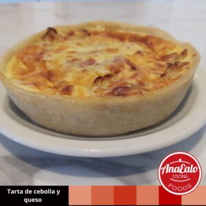 Tarta cebolla y queso