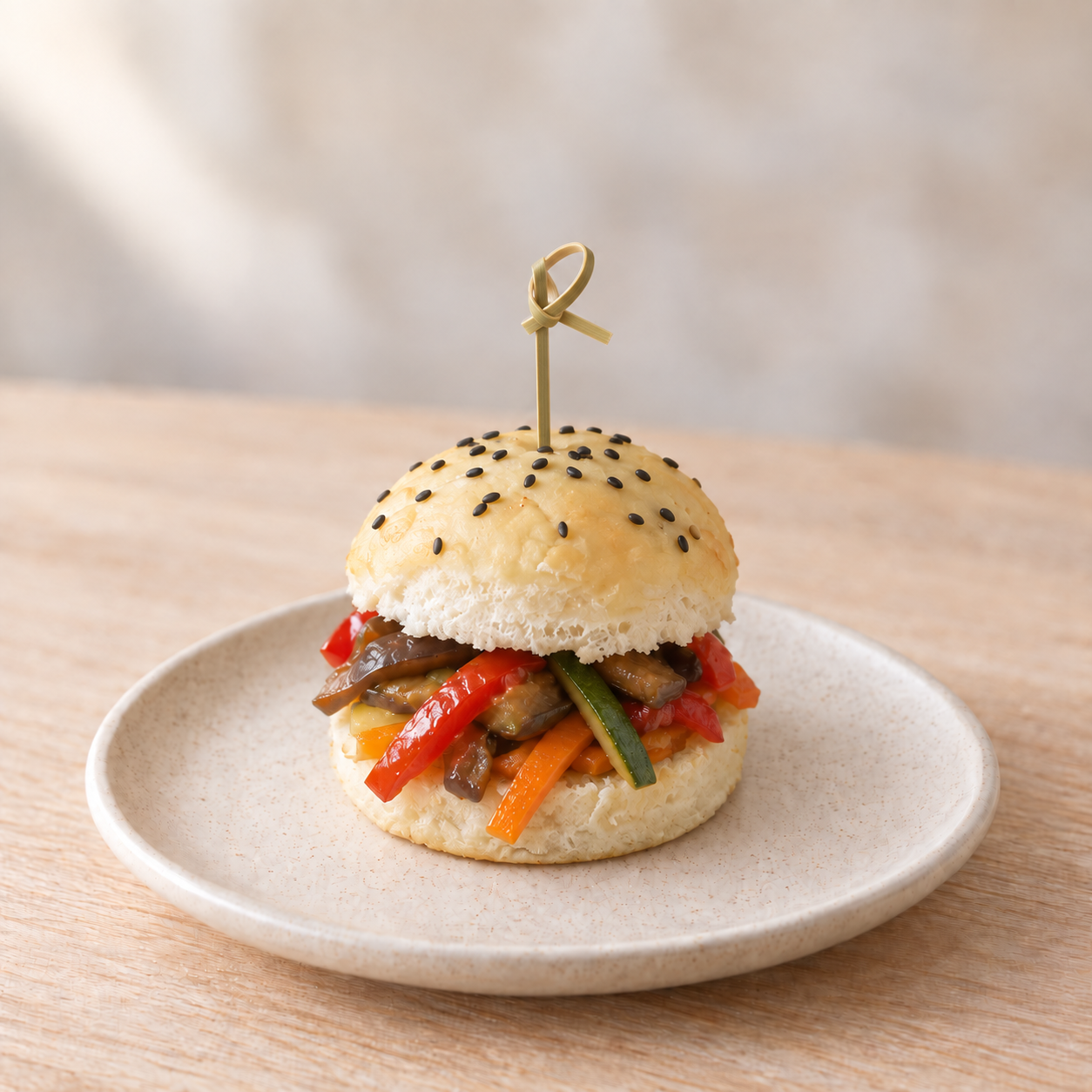 Sandwich verduras salteadas