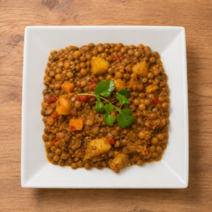 Guiso de lentejas veggie