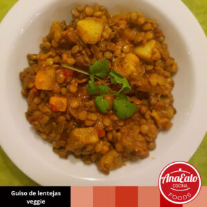 Guiso de lentejas veggie
