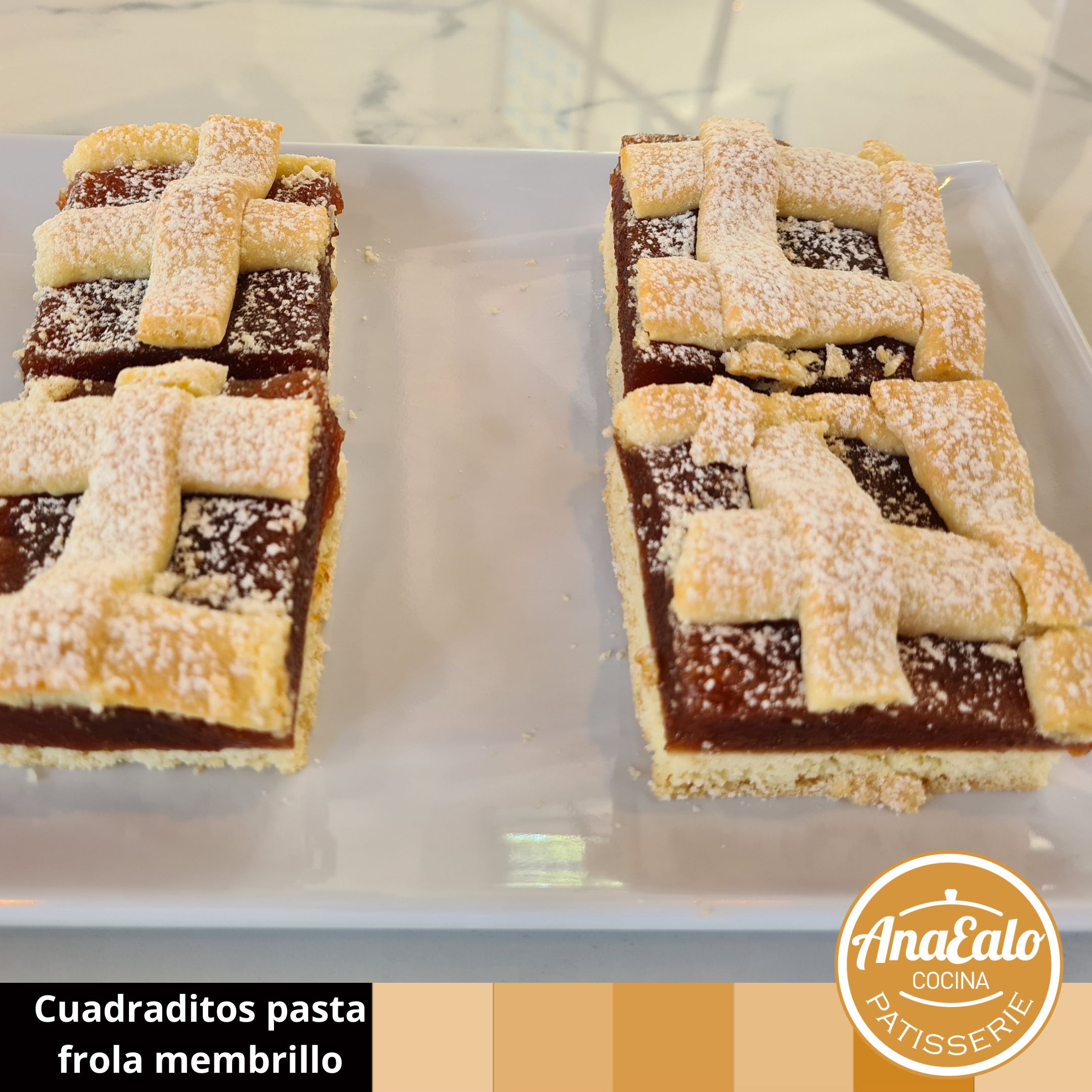 Cuadraditos pasta frola membrillo