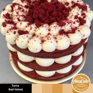 Torta Red Velvet chica