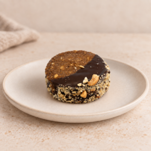 Alfajores de maní y chocolate