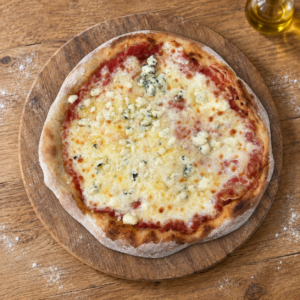 Pizza Roquefort y provolone